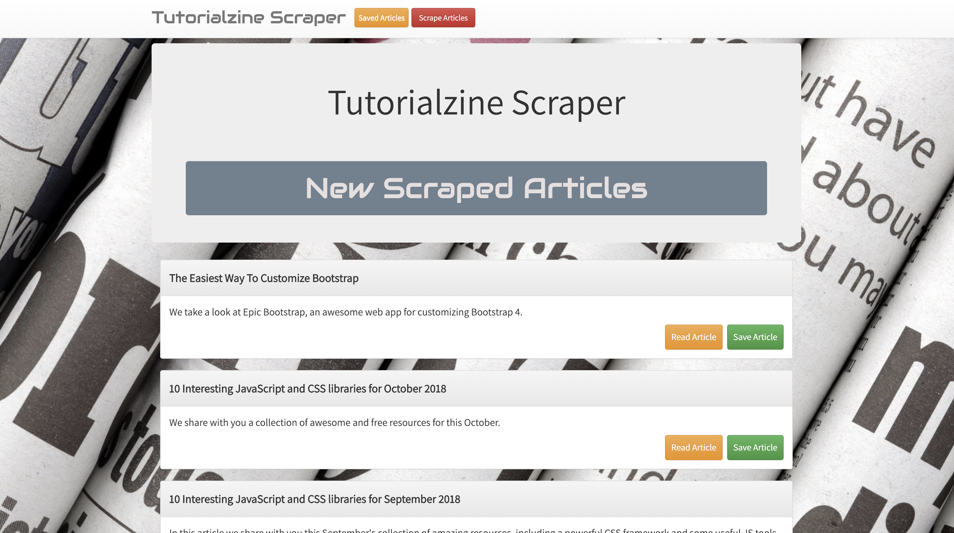 News Scraper